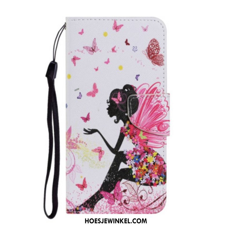 Folio-hoesje voor Samsung Galaxy A54 5G Met Ketting String Fee