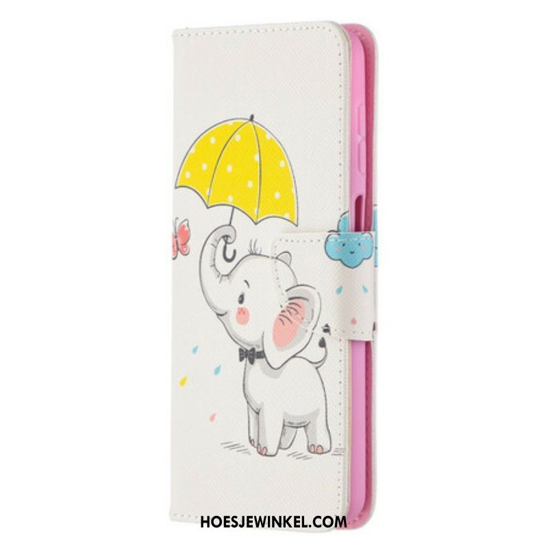 Folio-hoesje voor Samsung Galaxy M12 / A12 Baby Olifant