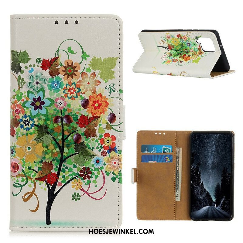 Folio-hoesje voor Samsung Galaxy M12 / A12 Bloeiende Boom