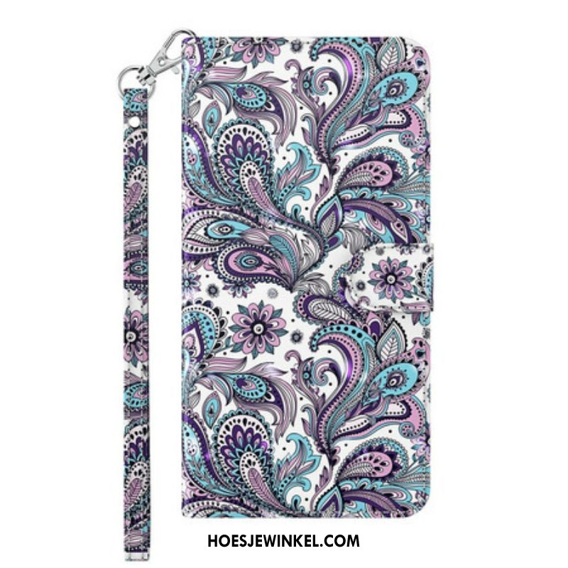 Folio-hoesje voor Samsung Galaxy M12 / A12 Bloemen Patronen