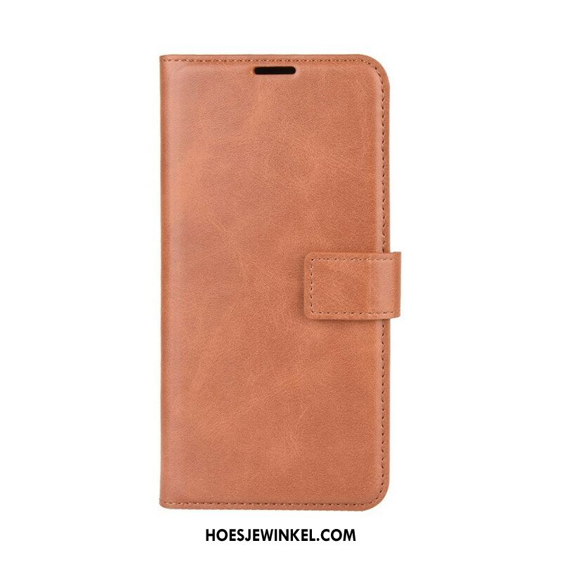 Folio-hoesje voor Samsung Galaxy M12 / A12 Geglazuurd Leereffect