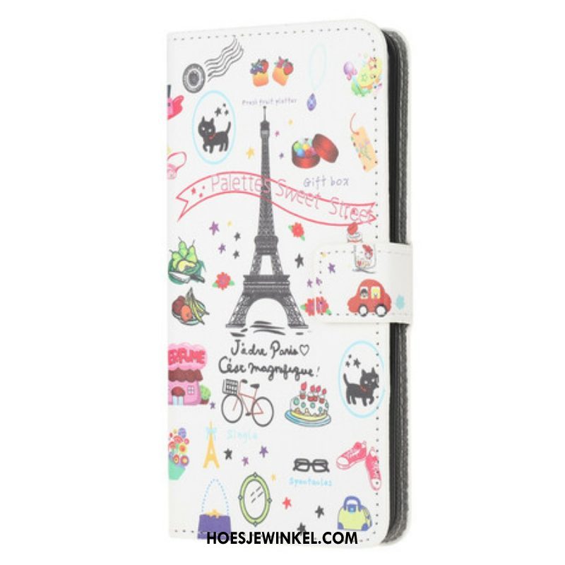 Folio-hoesje voor Samsung Galaxy M12 / A12 Ik Hou Van Parijs