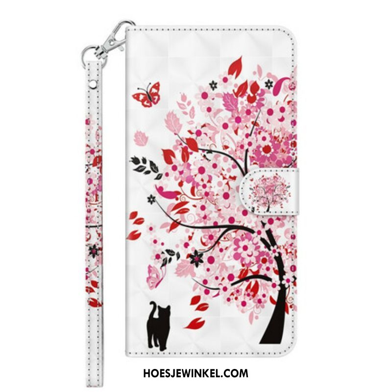 Folio-hoesje voor Samsung Galaxy M12 / A12 Roze Boom