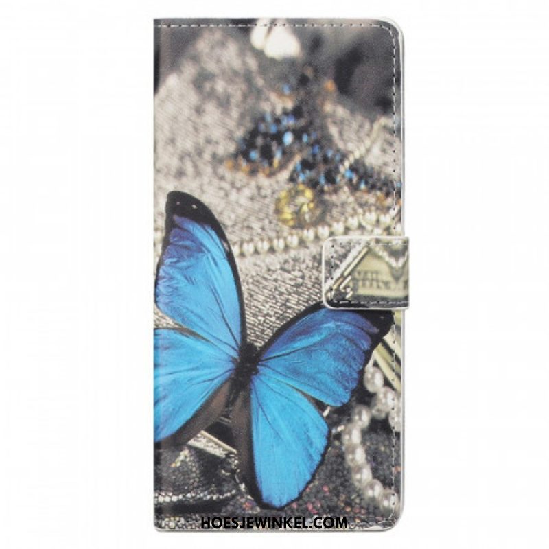 Folio-hoesje voor Samsung Galaxy M23 5G Blauwe Vlinder