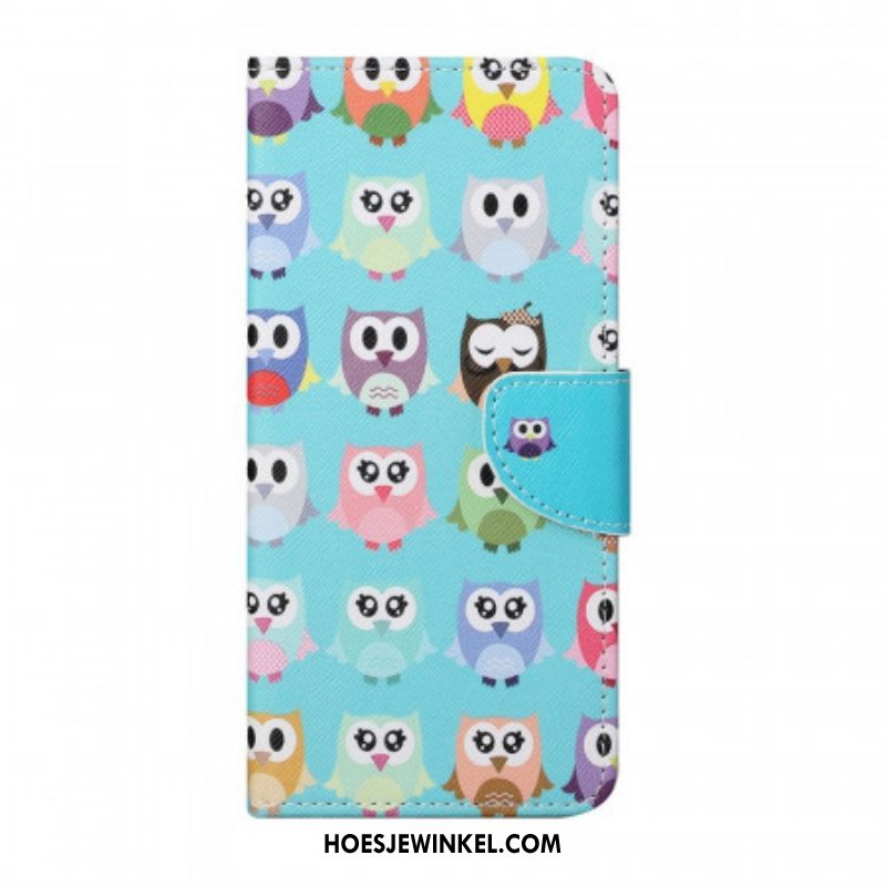 Folio-hoesje voor Samsung Galaxy M23 5G Uilen