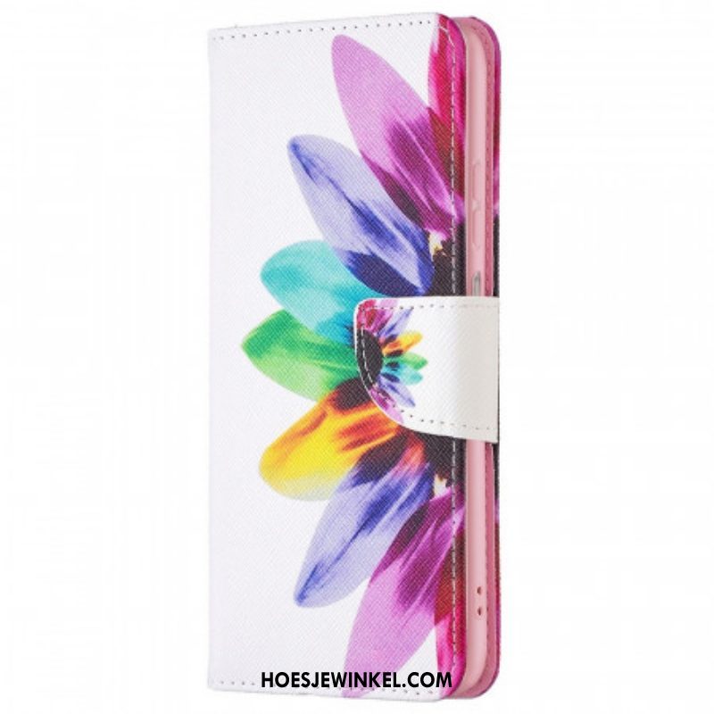 Folio-hoesje voor Samsung Galaxy M23 5G Waterverf Bloem