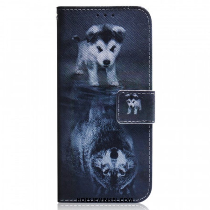 Folio-hoesje voor Samsung Galaxy M33 5G Puppy-droom