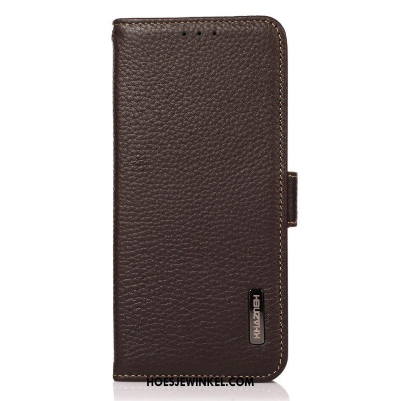 Folio-hoesje voor Samsung Galaxy M53 5G Lychee Leer Khazneh Rfid