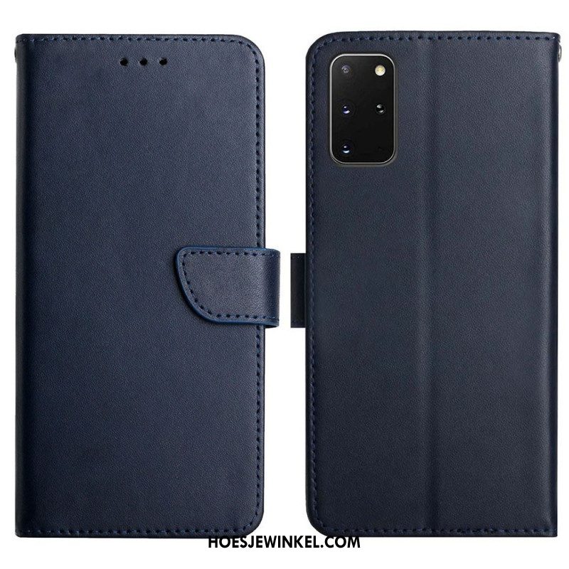 Folio-hoesje voor Samsung Galaxy S20 Plus / S20 Plus 5G Echt Nappaleer