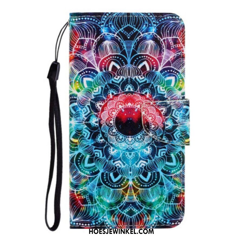 Folio-hoesje voor Samsung Galaxy S20 Plus / S20 Plus 5G Met Ketting Flitsende Strappy Mandala