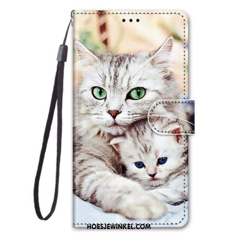 Folio-hoesje voor Samsung Galaxy S21 5G Katten Familie