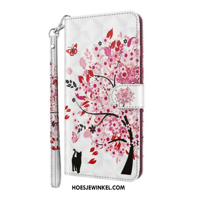 Folio-hoesje voor Samsung Galaxy S21 5G Roze Boom