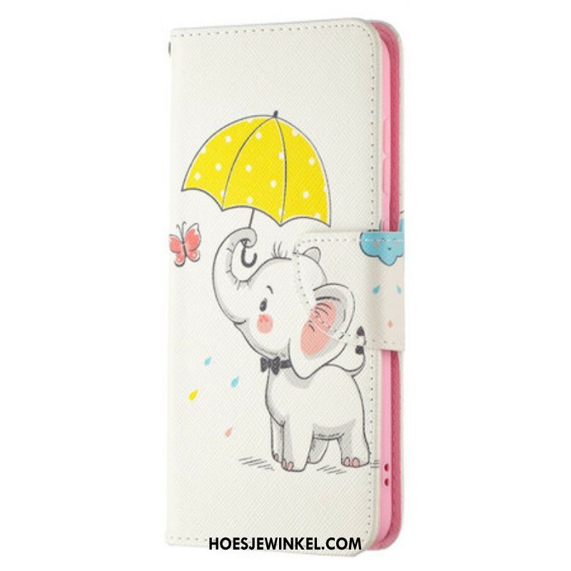 Folio-hoesje voor Samsung Galaxy S21 FE Baby Olifant