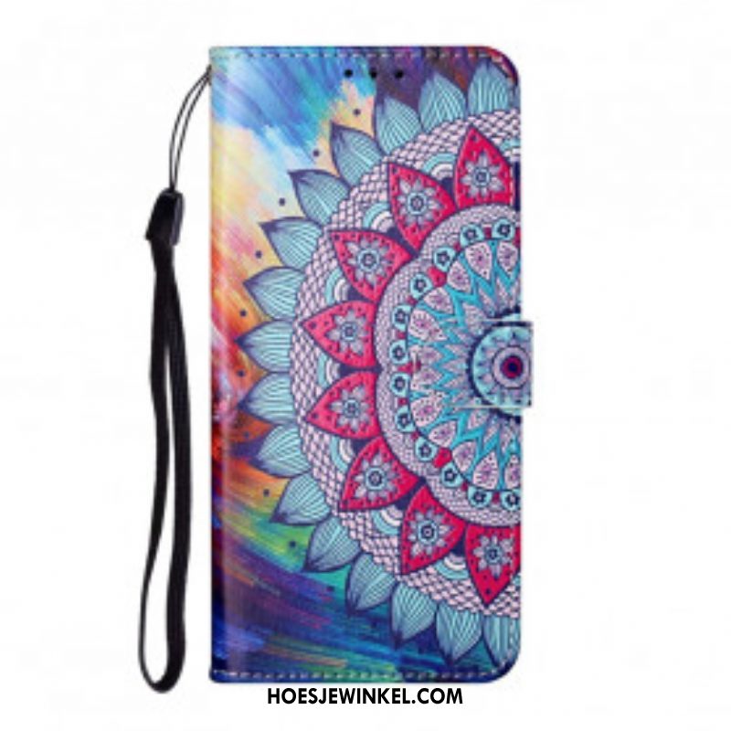 Folio-hoesje voor Samsung Galaxy S21 Ultra 5G Koning Mandala