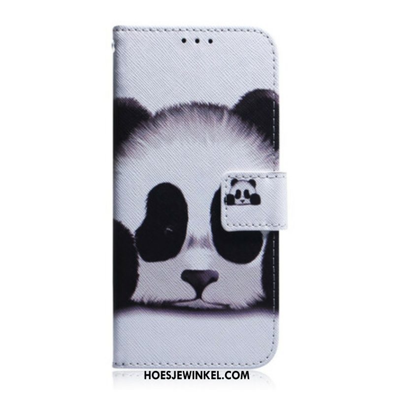 Folio-hoesje voor Samsung Galaxy S21 Ultra 5G Panda Gezicht