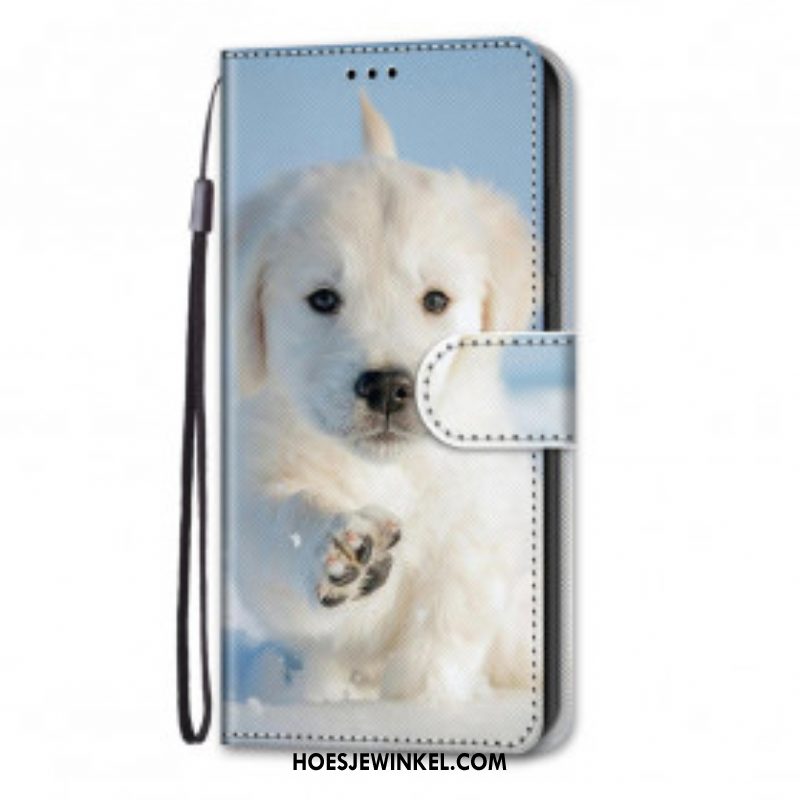 Folio-hoesje voor Samsung Galaxy S21 Ultra 5G Schattige Hond