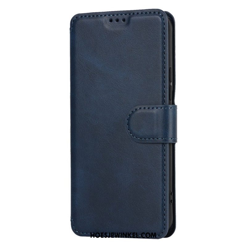 Folio-hoesje voor Samsung Galaxy S22 5G Mat Vintage Leereffect