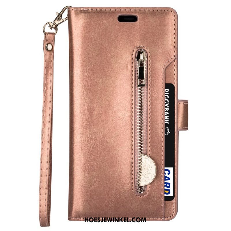 Folio-hoesje voor Samsung Galaxy S22 5G Portemonnee & Lanyard