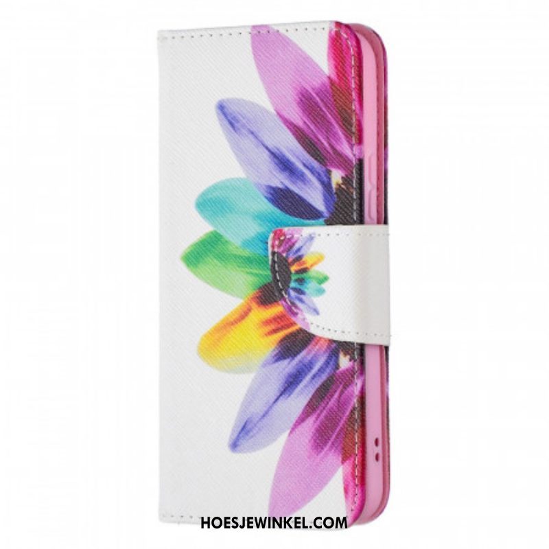 Folio-hoesje voor Samsung Galaxy S22 5G Waterverf Bloem