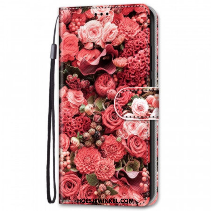 Folio-hoesje voor Samsung Galaxy S22 Plus 5G Bloemen Romantiek