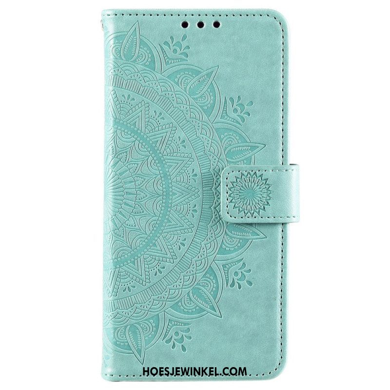 Folio-hoesje voor Samsung Galaxy S22 Plus 5G Zon Mandala