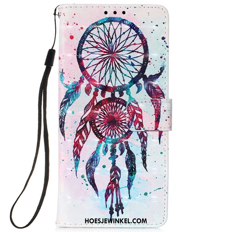 Folio-hoesje voor Samsung Galaxy S22 Ultra 5G Aquarel Dromenvanger