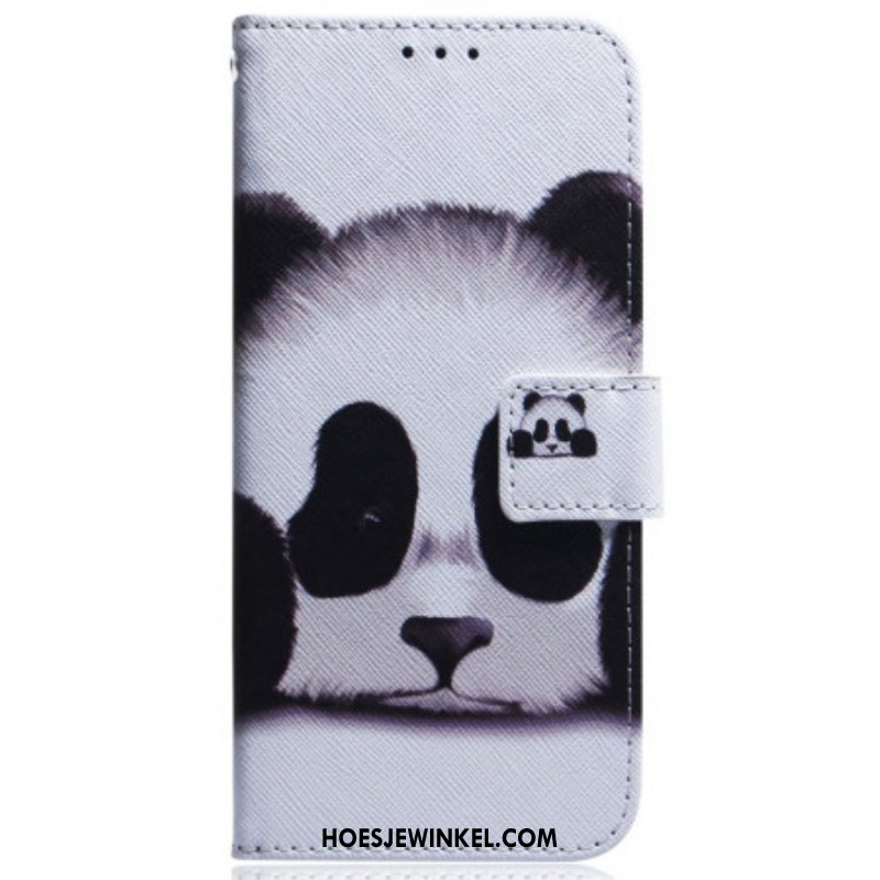 Folio-hoesje voor Samsung Galaxy S23 Plus 5G Met Ketting Mijn Lanyard Panda