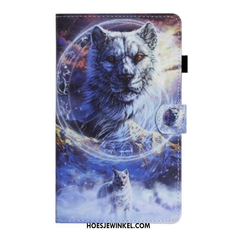 Folio-hoesje voor Samsung Galaxy Tab A7 Lite Wolf