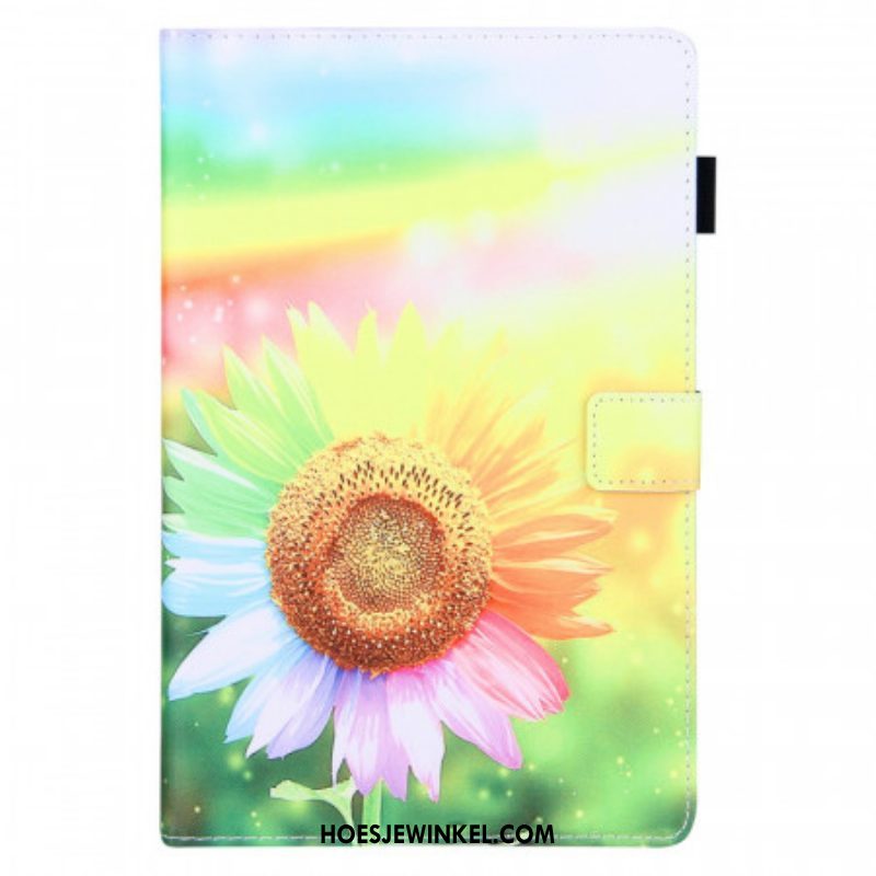 Folio-hoesje voor Samsung Galaxy Tab A8 (2021) Bloemen In De Zon