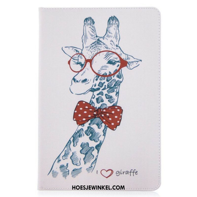 Folio-hoesje voor Samsung Galaxy Tab S8 / Tab S7 Patroon Met Giraffenprint