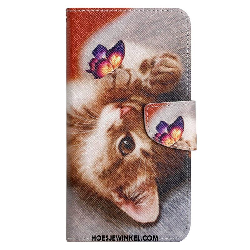 Folio-hoesje voor Xiaomi 12T / 12T Pro Katten Met Lanyard