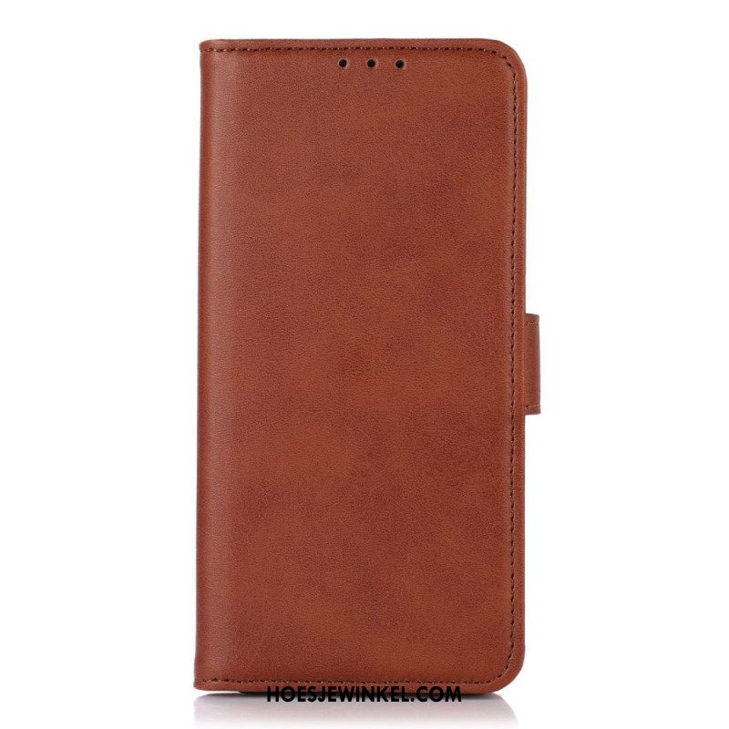 Folio-hoesje voor Xiaomi 12T / 12T Pro Soberheid Leer Effect