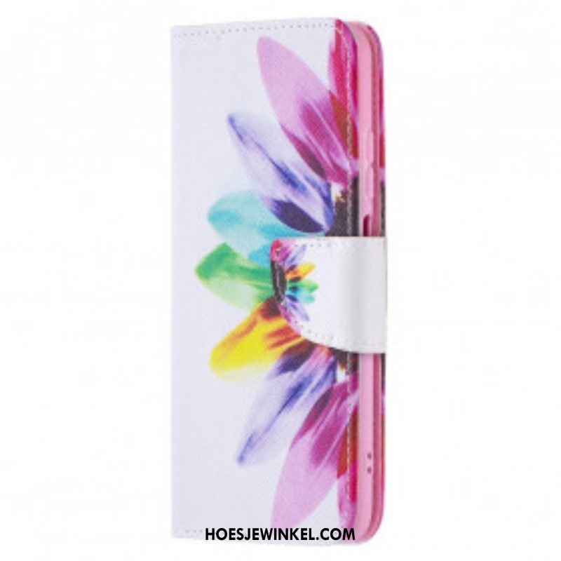 Folio-hoesje voor Xiaomi Redmi Note 10 / 10S Waterverf Bloem