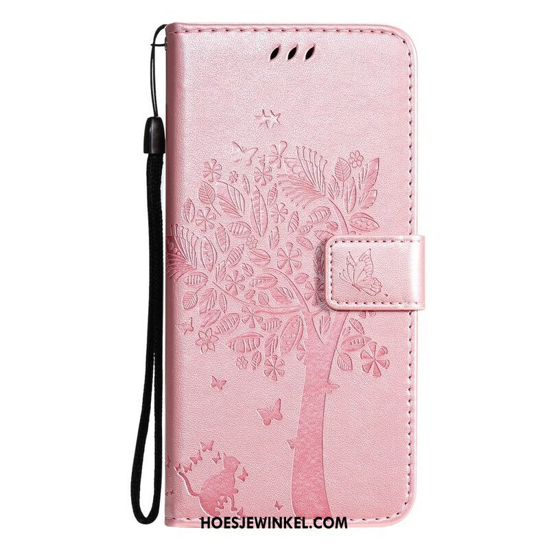 Folio-hoesje voor Xiaomi Redmi Note 10 5G Met Ketting Lanyard Dagdroom