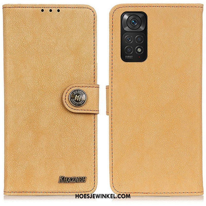 Folio-hoesje voor Xiaomi Redmi Note 11 / 11S Khazneh Retro Splitleer