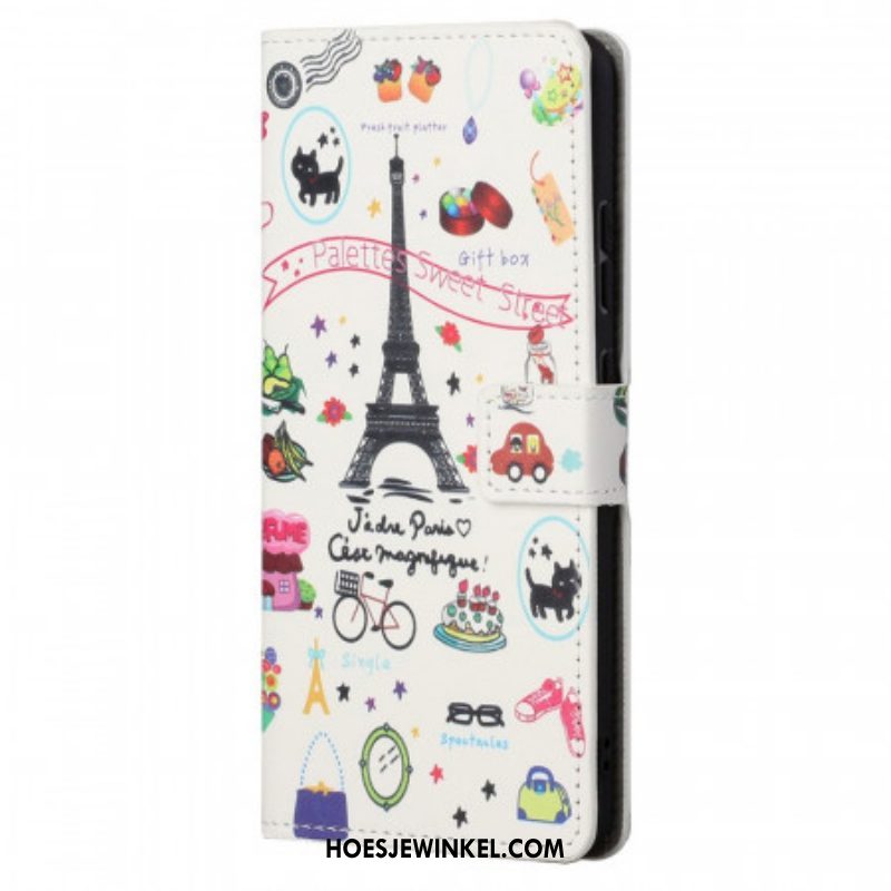 Folio-hoesje voor Xiaomi Redmi Note 11 Pro / 11 Pro 5G Ik Hou Van Parijs