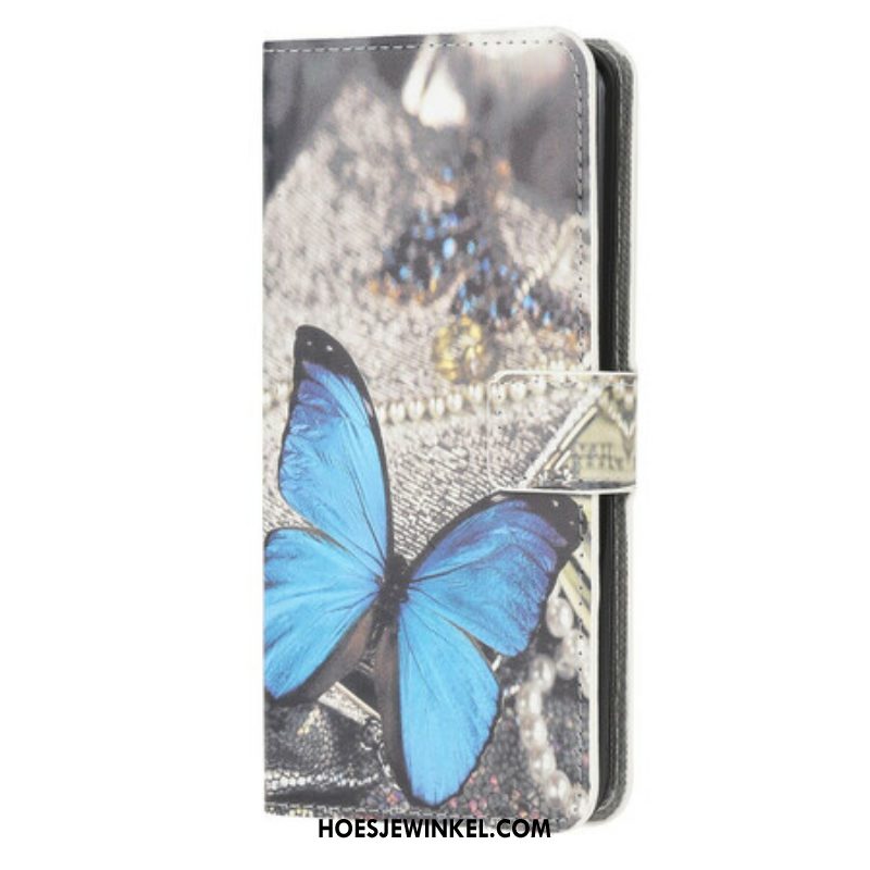 Folio-hoesje voor iPhone 13 Mini Blauwe Vlinder