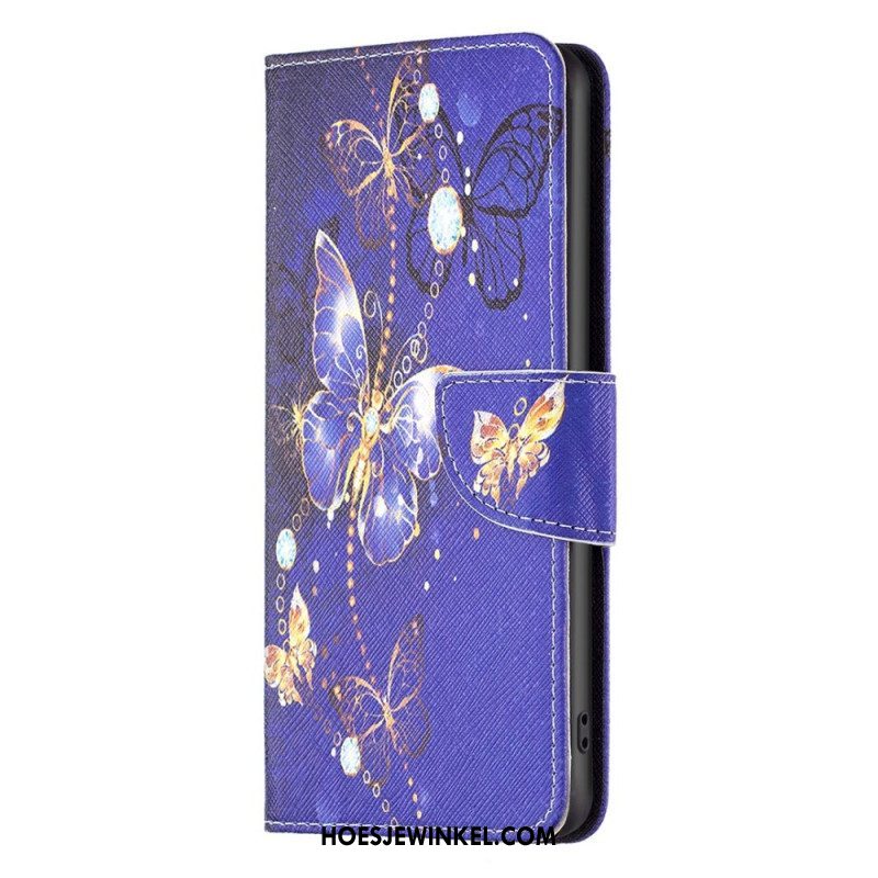 Folio-hoesje voor iPhone 14 Pro Stijgende Vlinders