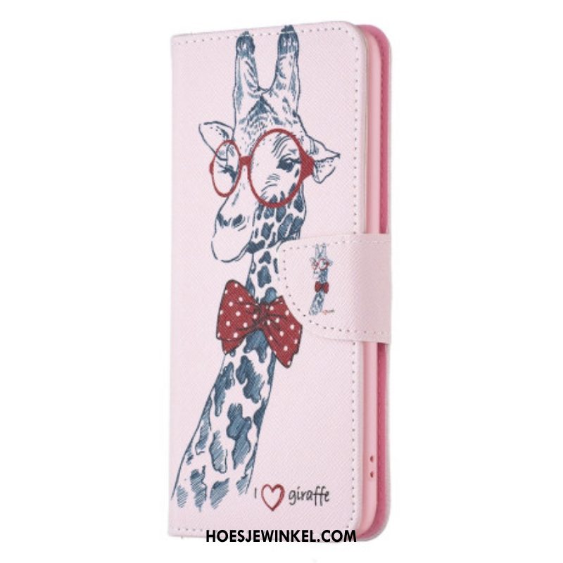 Folio-hoesje voor iPhone 15 Plus Intello-giraffe