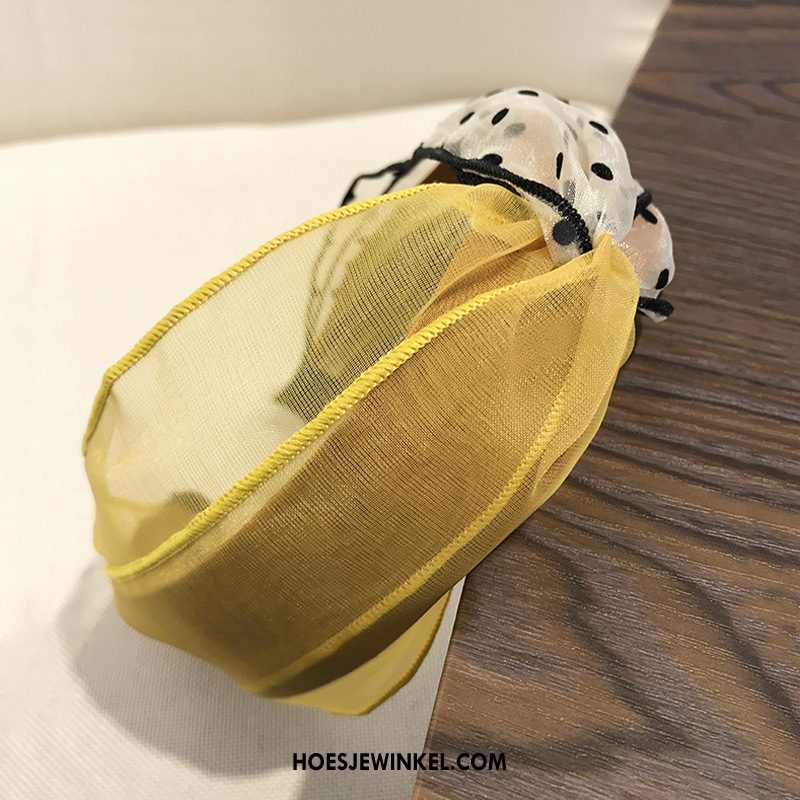Haarspelden Dames Doek Eenvoudig Zoet, Haarspelden Haarbanden Brede Kant Gelb