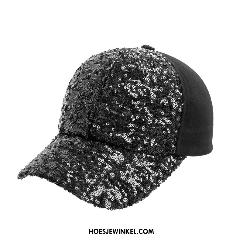 Hoeden Dames Pailletten Trend Honkbal Hoed, Hoeden Hiphop Petten