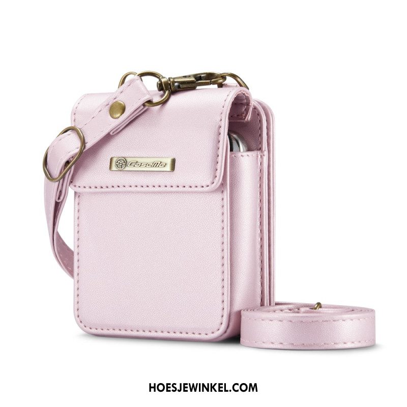 Hoesje Case Samsung Galaxy Z Flip 7 Fe Telefoonhoesje Rfid-portemonnee Met Schouderband