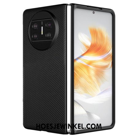 Hoesje Huawei Mate X3 Geweven Leerstijl