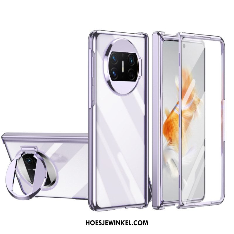 Hoesje Huawei Mate X3 Met Ring En Schermbeschermer Bescherming Hoesje