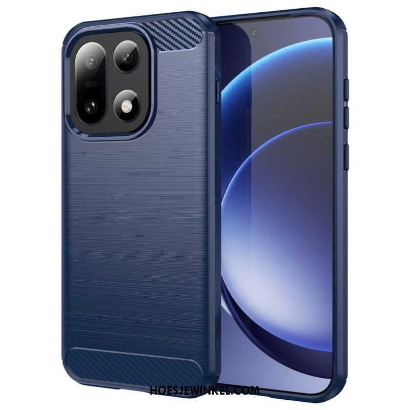 Hoesje Oneplus 15 Geborstelde Koolstofvezel Bescherming Hoesje