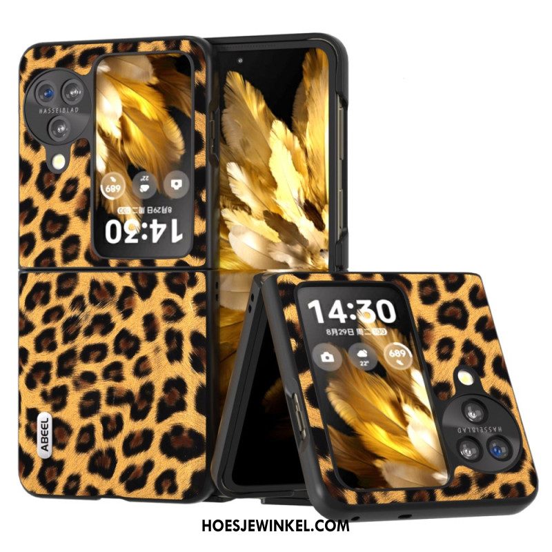 Hoesje Oppo Find N3 Flip Luipaardpatroon Abeel