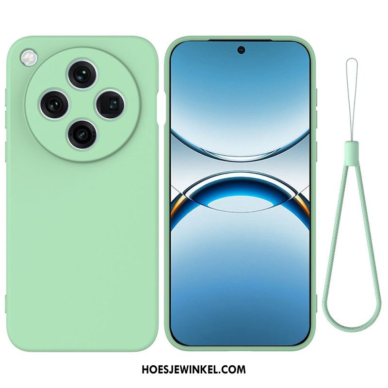 Hoesje Oppo Find X8 Pro Vloeibare Siliconen Met Bandje