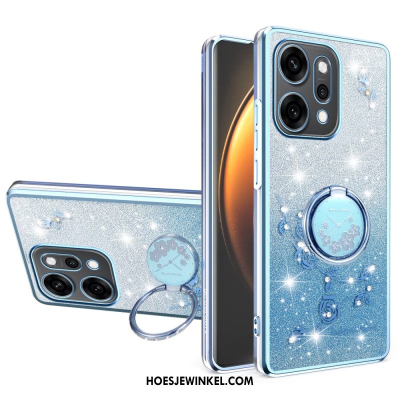 Hoesje Oppo Reno 14 Pro 5g Ringhouder Met Strass-steentjes