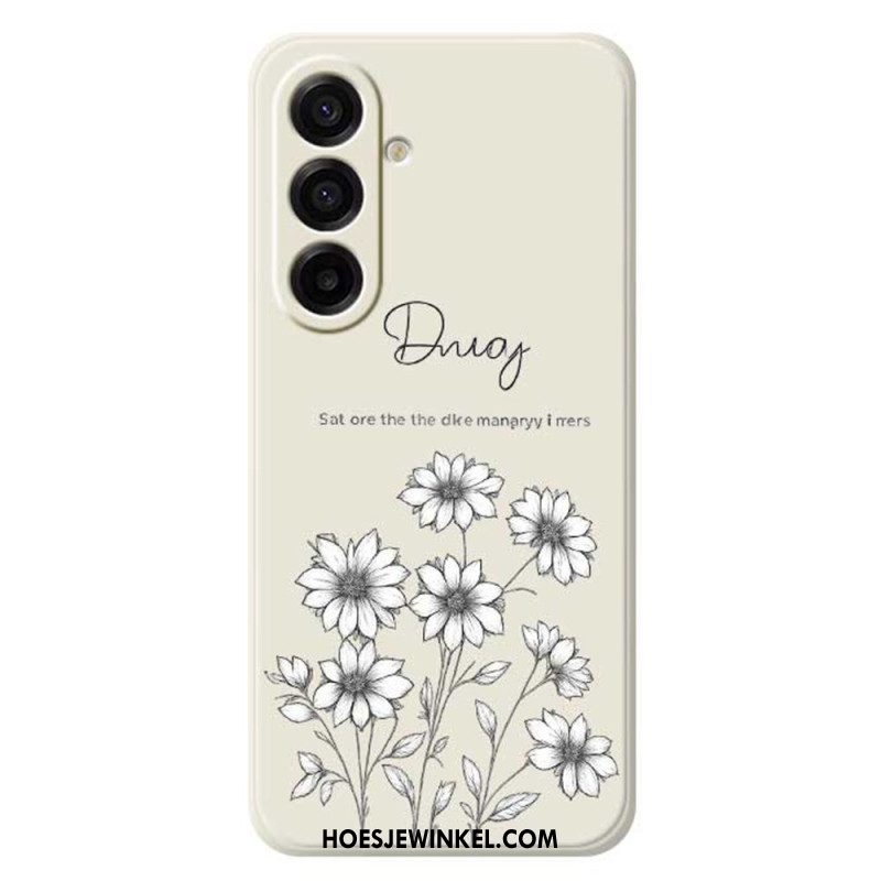 Hoesje Samsung Galaxy A17 4g / 5g Grafische Bloemen