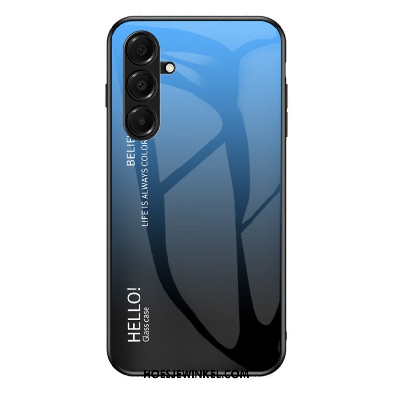 Hoesje Samsung Galaxy A17 4g / 5g Hello Gehard Glas Bescherming Hoesje